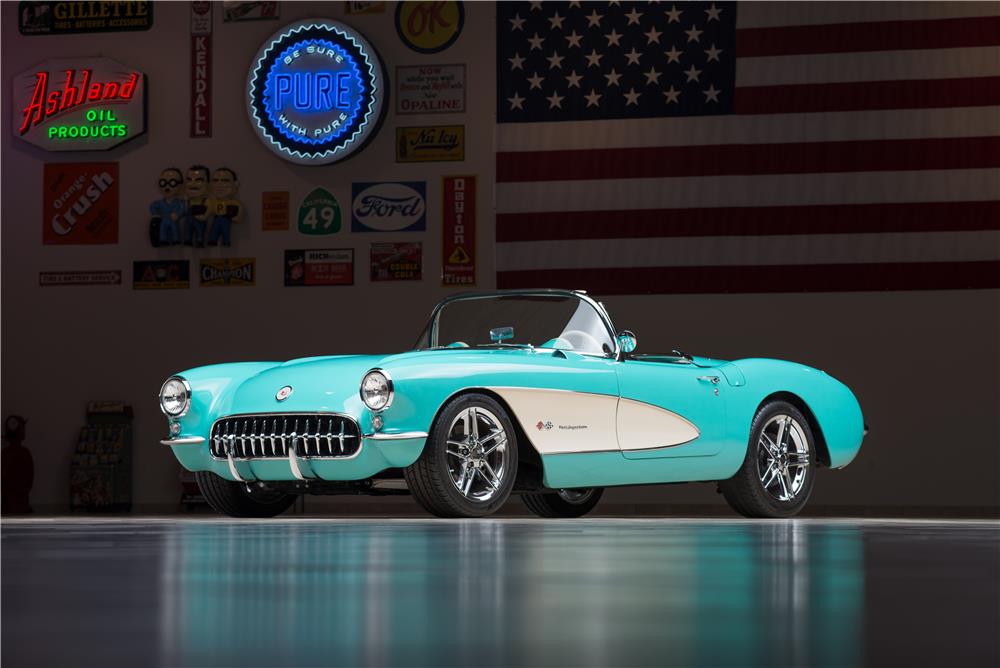Stunning 1957 Chevy Corvette Restomod at Barrett Jackson in January